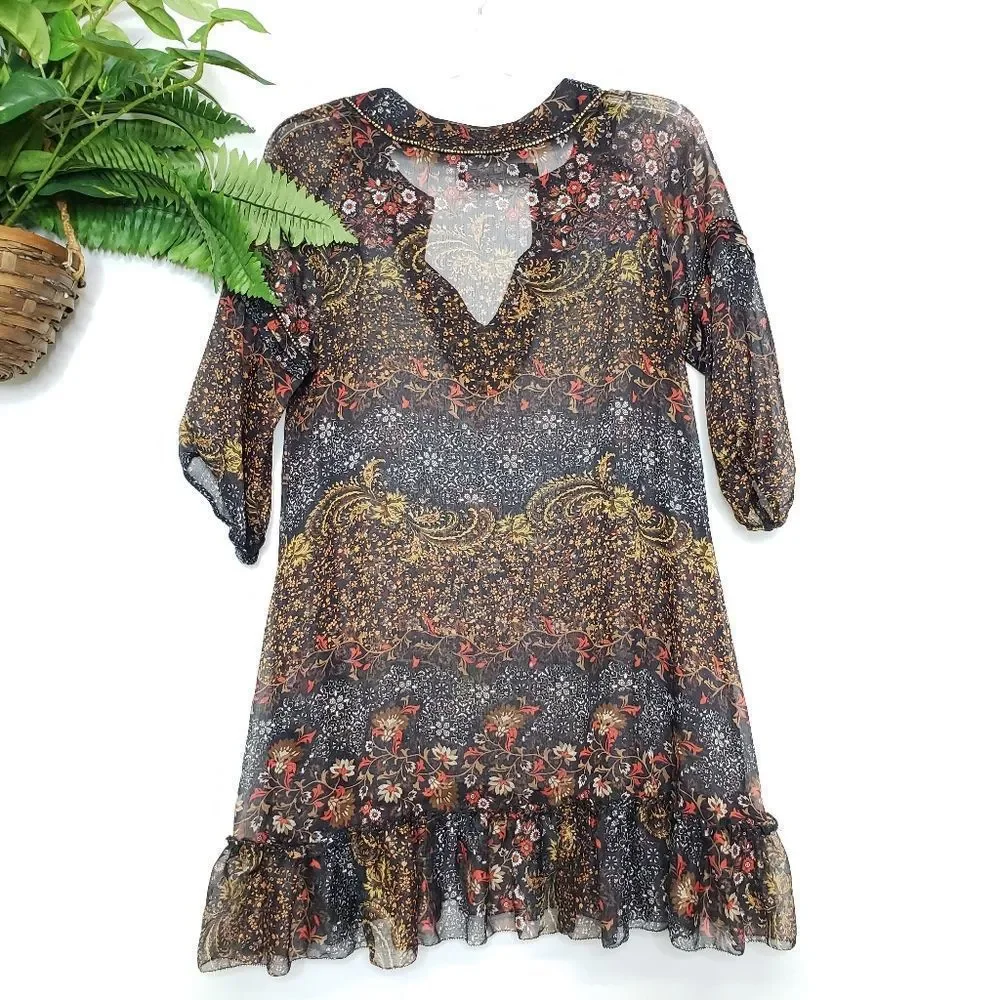Patterson J. Kincaid Sheer Dress Size S - Picture 8 of 11